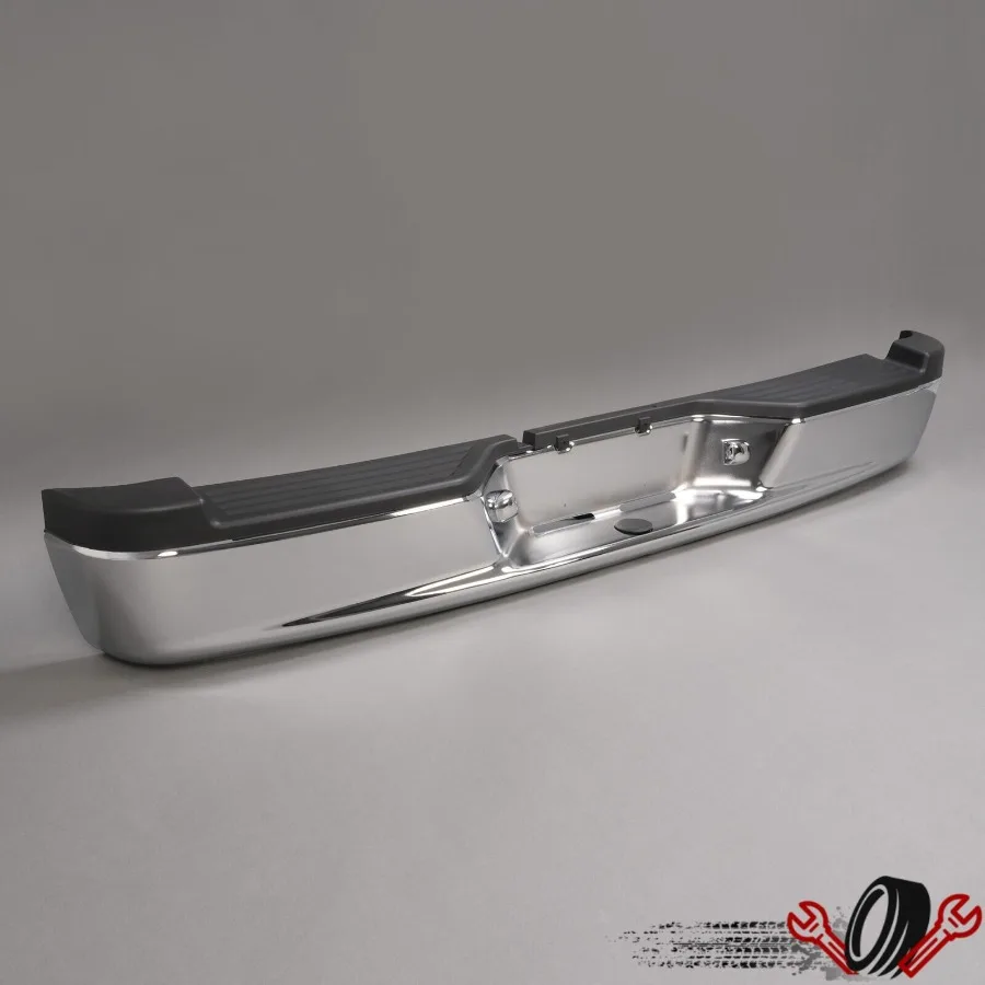 

Silver Chrome Steel Rear Step Bumper Assembly For Dodge Dakota Truck 2005-2011