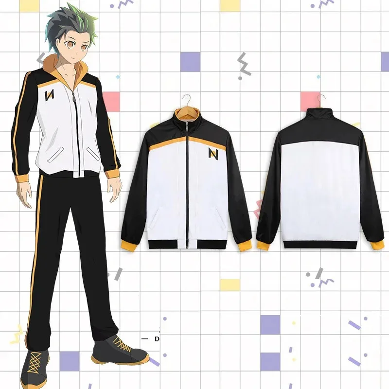 silisili AAnime Subaru Natsuki Cosplay Costume Re:Life in a Different World From Zero Actor's Jacket Trousers Suit 2025 ☆ New