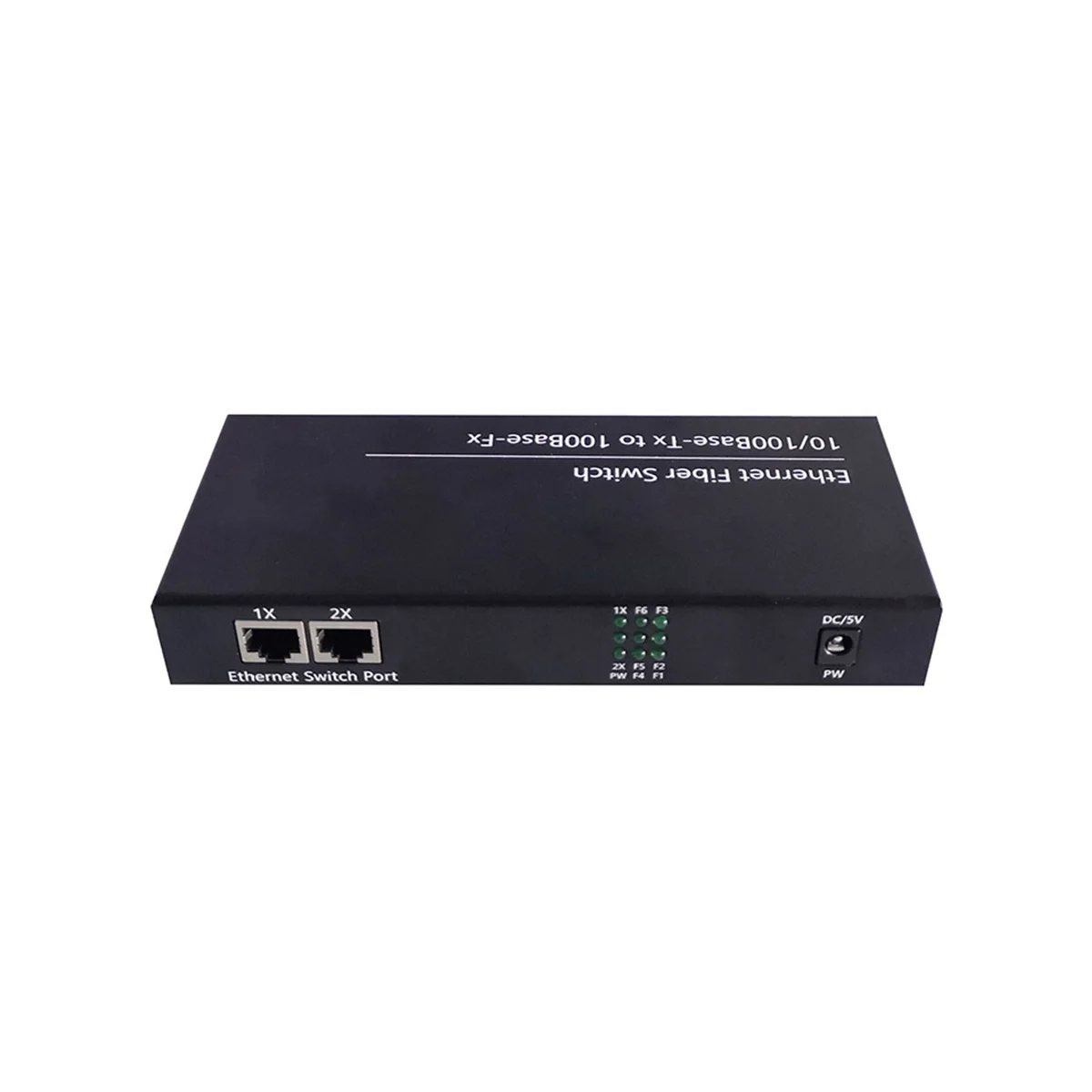 6Port 10/100M Ethernet Switch 6 Fiber Port 25KM 2UTP RJ45 Fiber Optical Transceiver Optical Media Converter US Plug