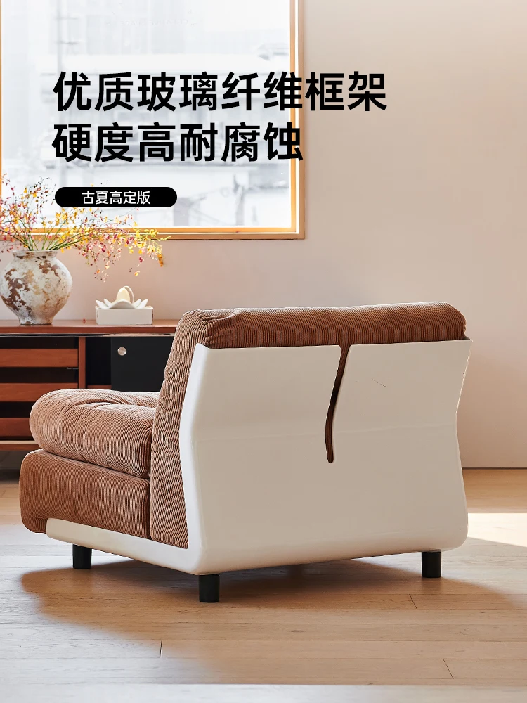 Creative module combination, fabric sofa, living room single sofa
