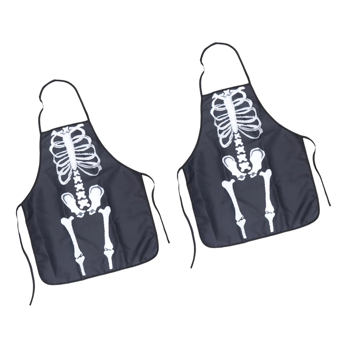 

2Pcs Halloween Horror BBQ Gardening Cooking Adult Printing Washable Premium Gardening Apron Fabric