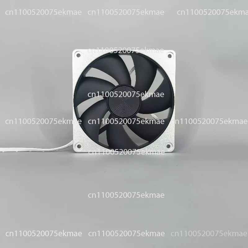 All-aluminum CNC Anodized 12V Liquid Bearing 12CM Positive Vane Reverse Vane Fan
