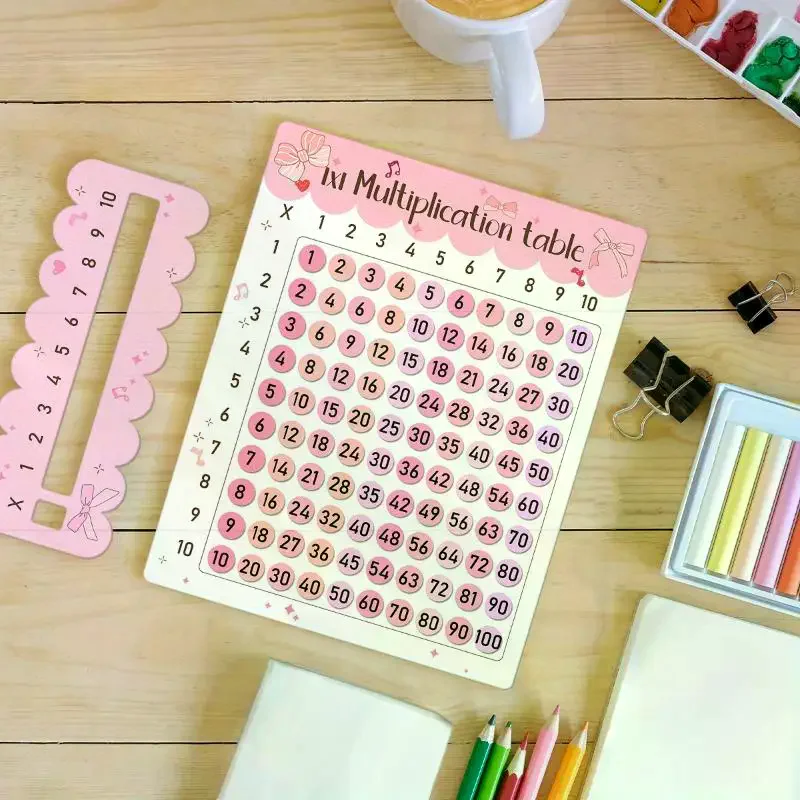 Wooden Multiplication Board Set Math Game Gifts For Kids Educational Montessori Counting Toy Preschool Learning For Classroom