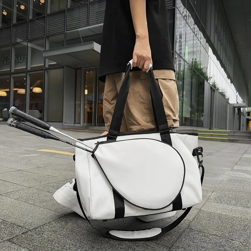 

Badminton Racket Bag Large Capacity Women's Crossbody Bag Sports Tennis Bag Male Handheld Sports Gym Bag