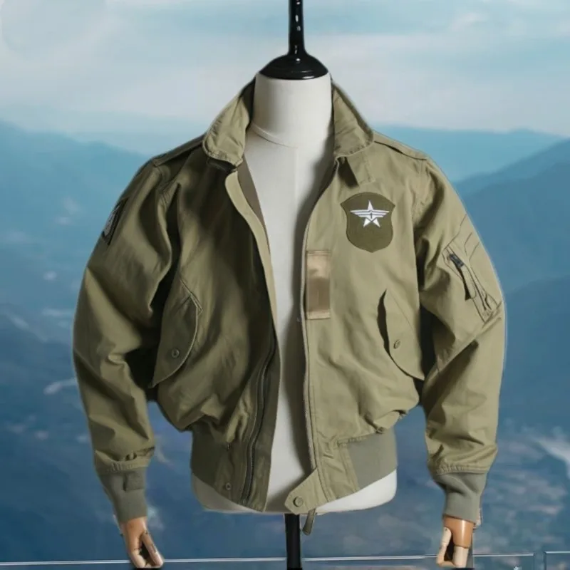 Men's Fall Spring Tops Coat Short New Retro Simple Loose Casual Design Fashion Advanced Soft Niche Versatile Skinny Personalized