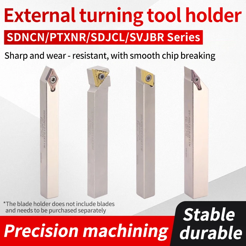 EiMoGe External Cylindrical Tool Holder of the CNC Lathe Is SDNCN/PTXNR/SDJCL/SVJBR Spring Steel Screw-Type Turning Tool Holder