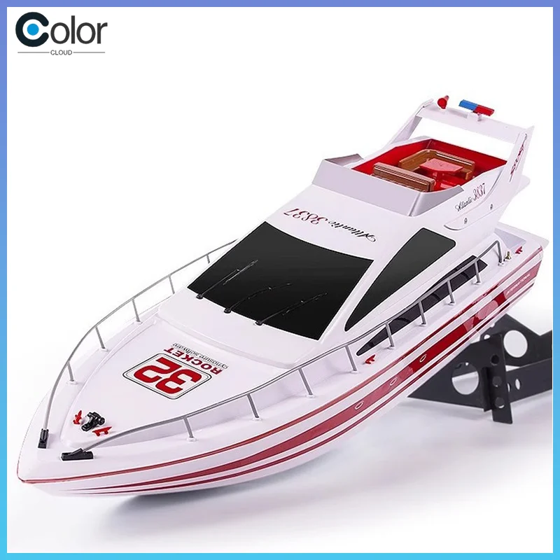 Henglong 2.4g bateau télécommandé Yacht de Simulation à grande vitesse pêche à l'eau électrique pour enfants et bateau de nidification bateau jouet