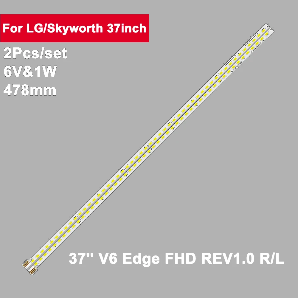 

2 шт., подсветка для телевизора 37 дюймов, 37 дюймов, V6 Edge FHD REV1.0 R/L LC370EUN 37E82RD 37E82RD 3DTV37860ix 37RL853 37LV4500 37L