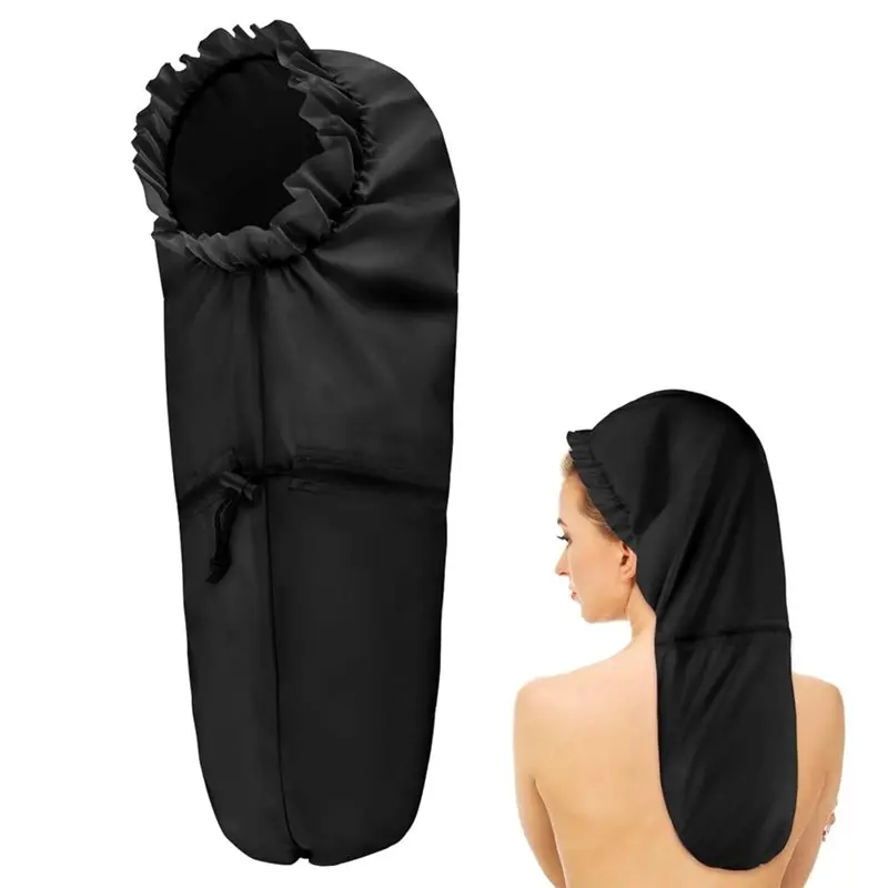 ABJO-Waterproof Hair Bonnet For Dreadlocks, Large Shower Cap For Braids, Extra Long For Women Long Hair& Locs