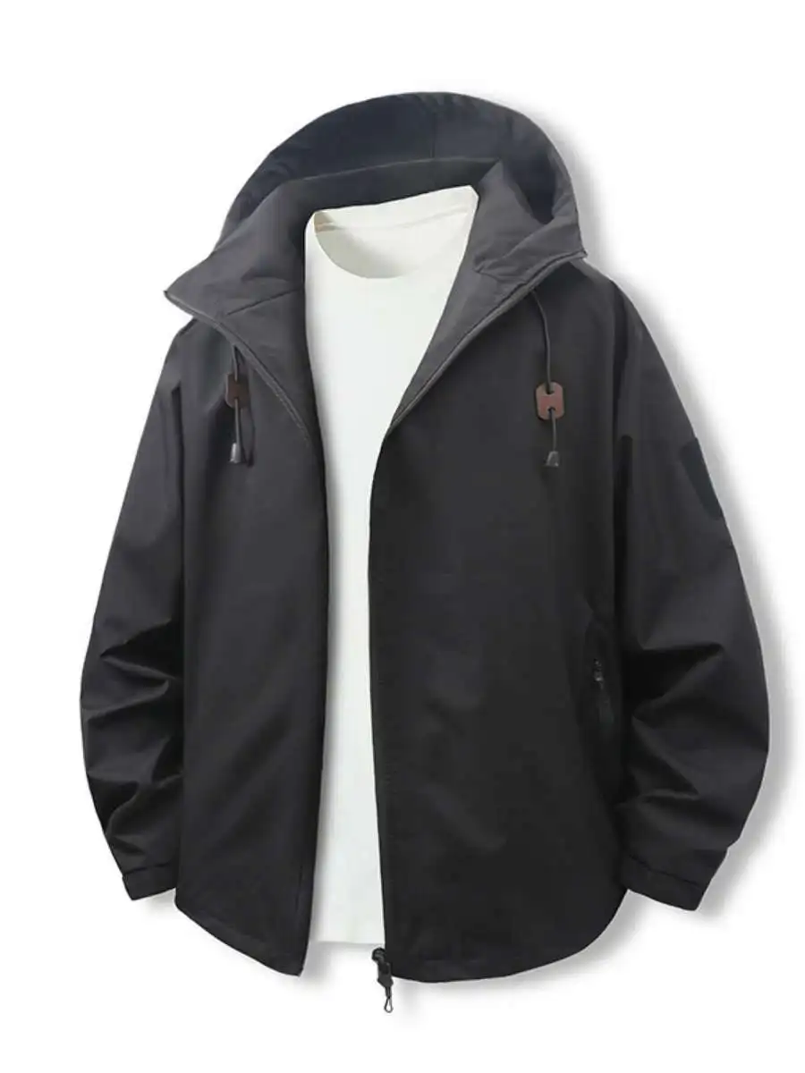 

Новая весенняя мужская куртка с капюшоном, уличная водонепроницаемая ветрозащитная спортивная велосипедная куртка для пар с гибридной тканью на подкладке