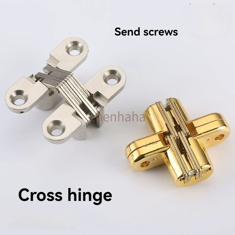 Folding Door Cross Hinges for Dining Tables, Invisible Door Hinges, Concealed Hinges, Cross Hinges for Home Furniture