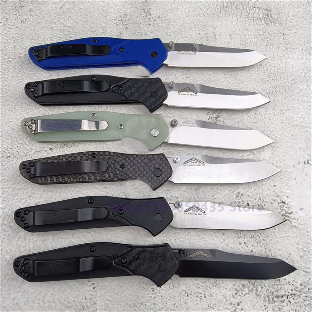 6 Models BM 940 Osborne Portable Folding Knife D2 Blade Carbon Fiber Handles Outdoor Hunting Hiking Pocket Knife Tactical Tools