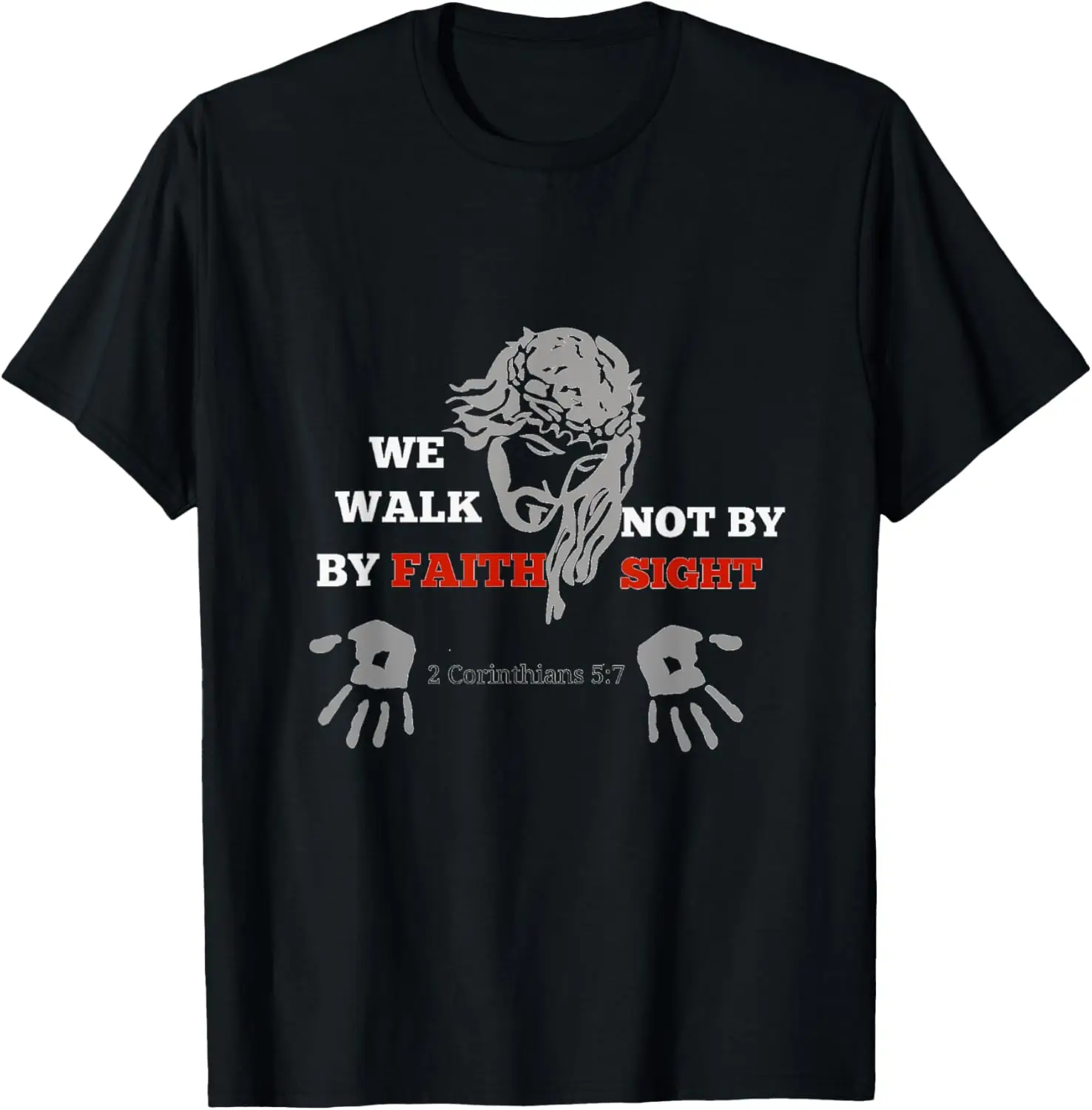 

Христианская футболка Walk by Faith not by Sight