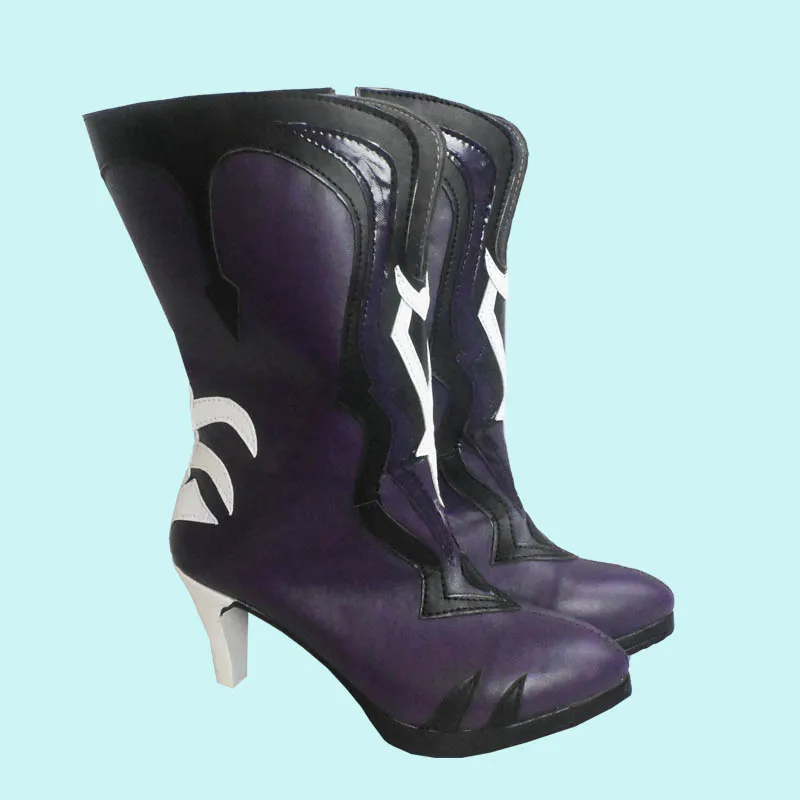 Spiel Honkai Star Rail Helektra Cosplay Schuhe Stiefel PU Leder Heels Stiefel Für Frauen Männer Halloween Karneval Rolle Spielen Party Requisiten