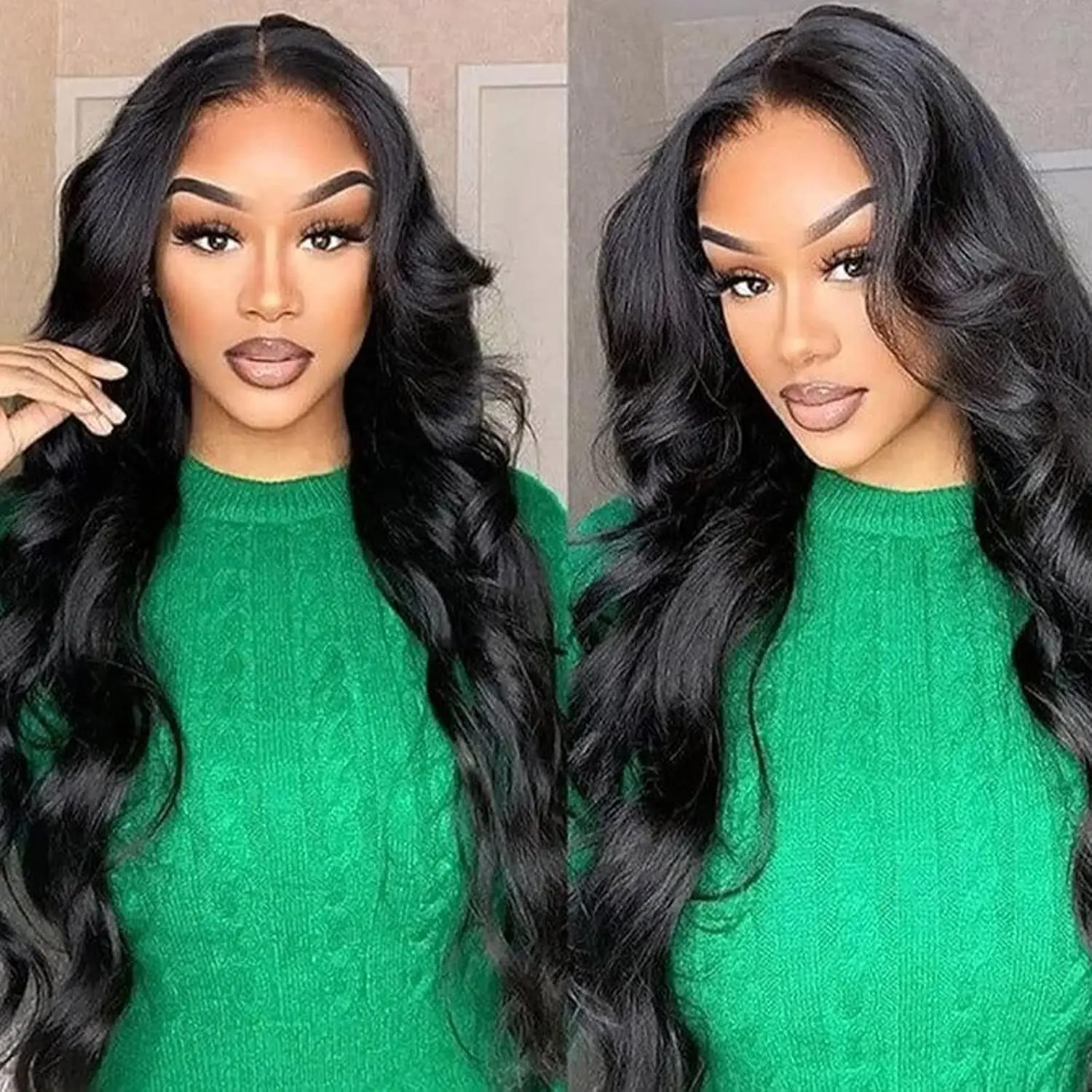 

Body Wave13x4 Lace Front Wigs Human Hair 180% Density Body Wave Brazilian Virgin Human Hair Pre Plucked With Baby Hair For Women