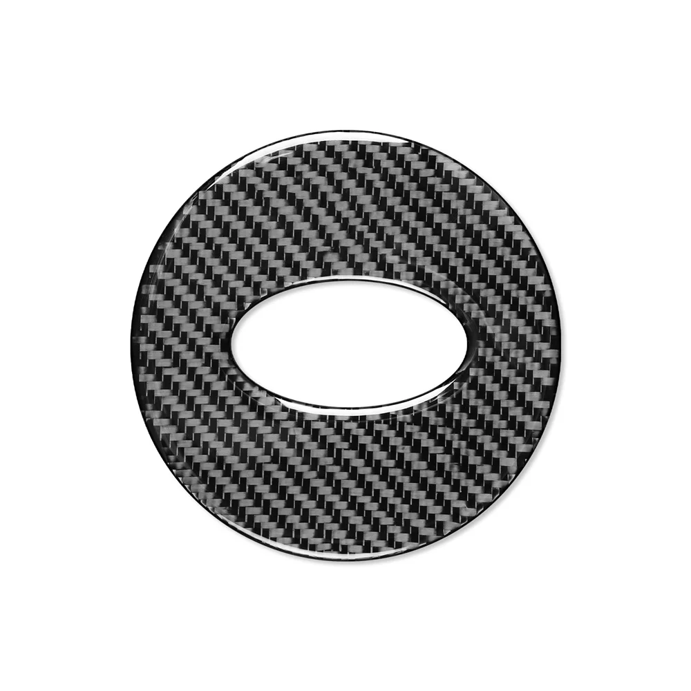 

1 Piece Carbon Fiber Decorative Sticker Waterproof UV Resistant Suitable for Subaru Forester 13-18 Steering Wheel Logo Frame