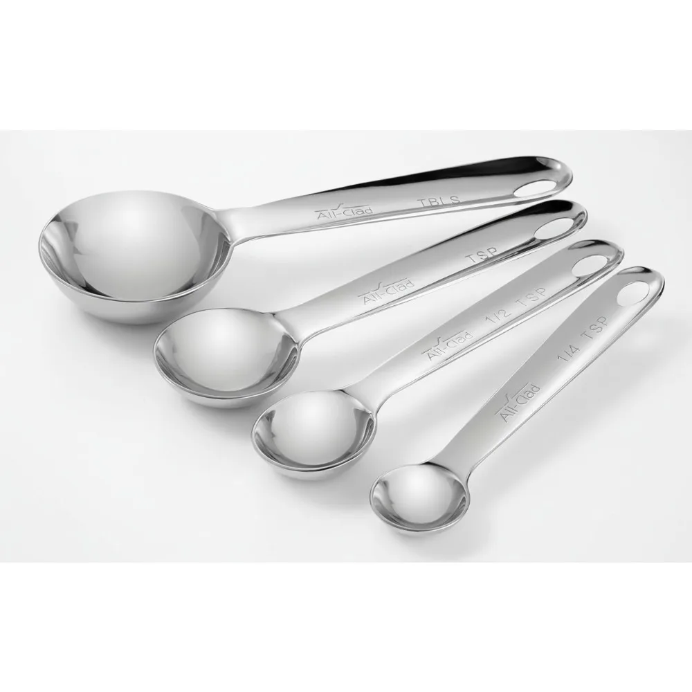 

Набор мерных ложек премиум-класса из нержавеющей стали — маркировка с травлением, можно мыть в посудомоечной машине для выпечки и приготовления пищи