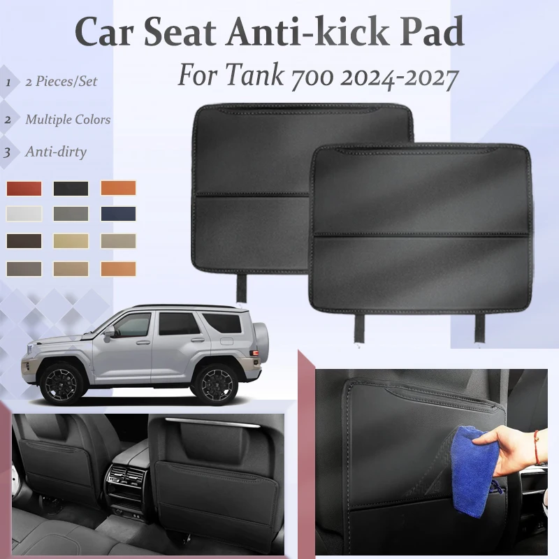 

Car Seat Back Covers For Tank 700 2024 2025 2026 2027 Leather Rugs Storage Bag Mats Kid Protector Pads Auto Interior Accessories