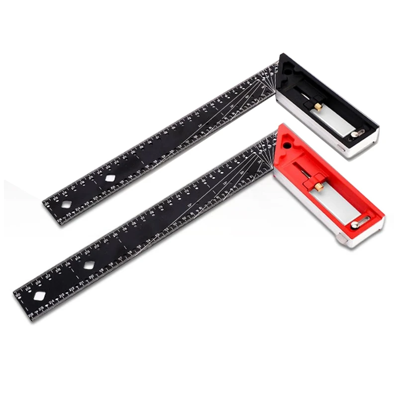 HOT SALE 2Pcs Multi-Angle Measuring Ruler-Universal Combination Angle, 45/90 Degree Multifunctional Gauge Right Angle Ruler