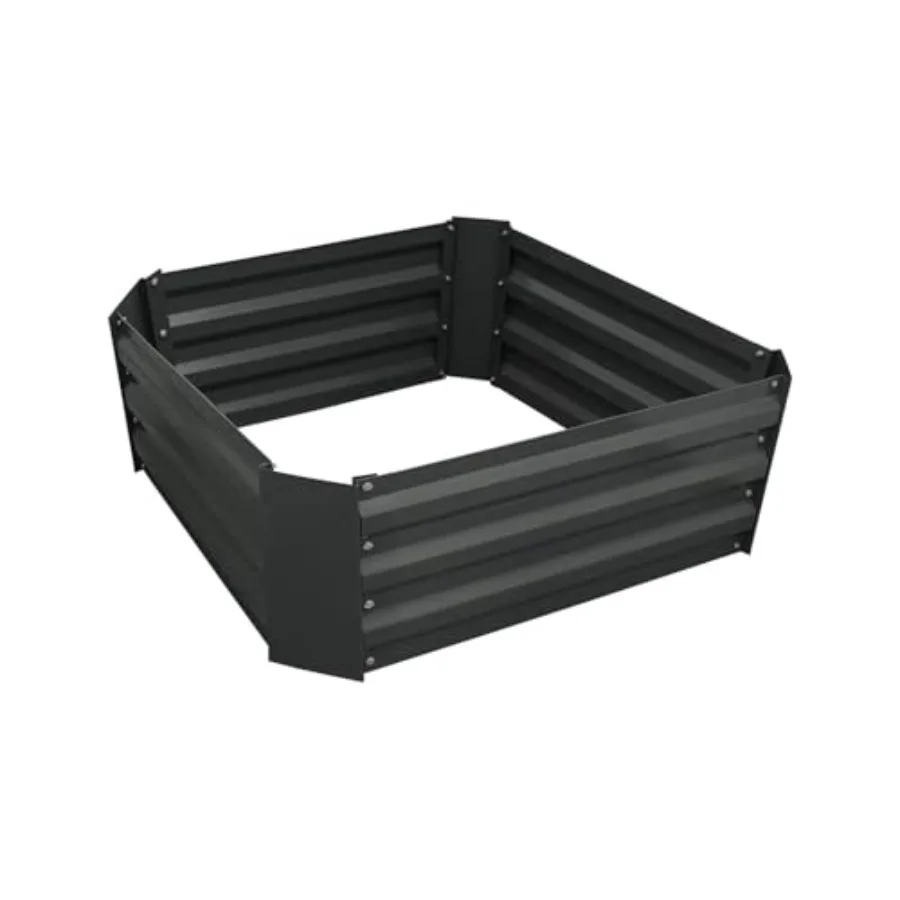 

Металлическая оцинкованная грядка-клумба 2x2x1 фута для сада, огорода, цветов, трав, суккулентов и многого другого