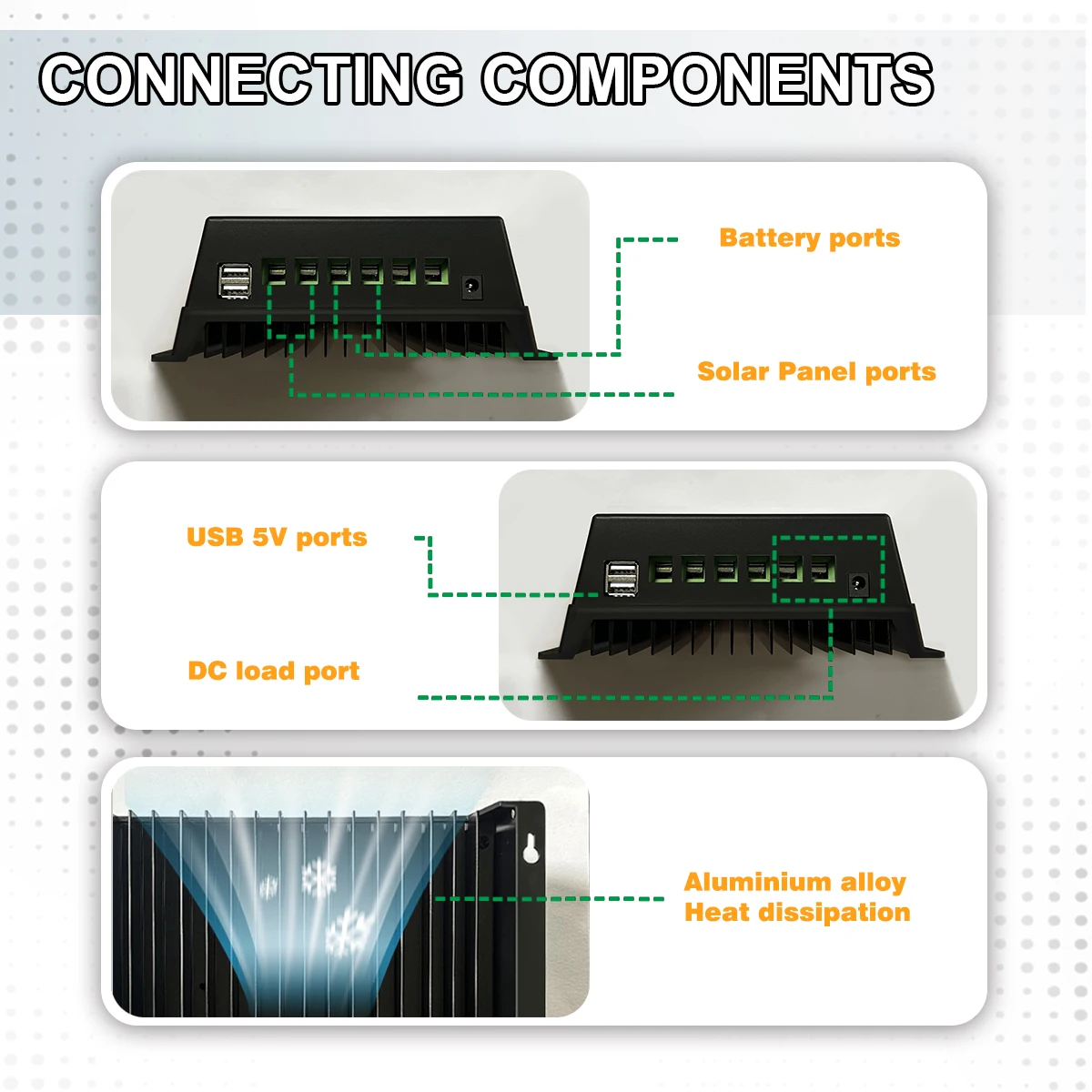 Imagem -05 - Mppt-solar Charge Controller Tools Carregador Dual Usb Chumbo Bateria de Lítio Aacid Carregador Rápido Lcd 100a 80a 60a 12v 24v 36v 48v