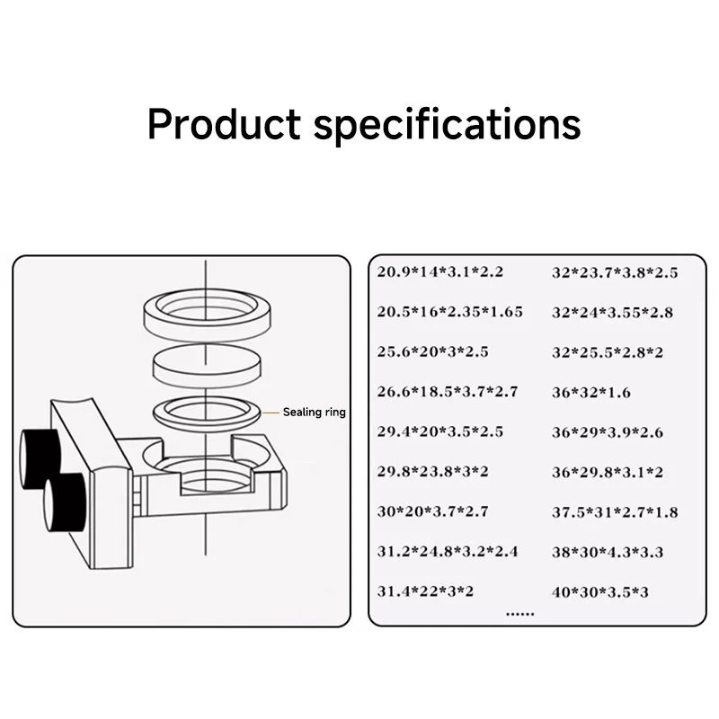 حلقة لإحكام الإغلاق بالليزر لعدسة الليزر 21.5x15x2.7 حلقة ختم لحام الليزر لـ Raytools SUP Qilin WSX Bodor Ospri Au3tech رأس الليزر