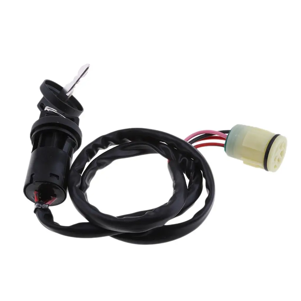 Motorbike Ignition Key Switch Plastic Four Wire Starter Lock Replacement for Honda Foreman 450 TRX450ES 1998 2001