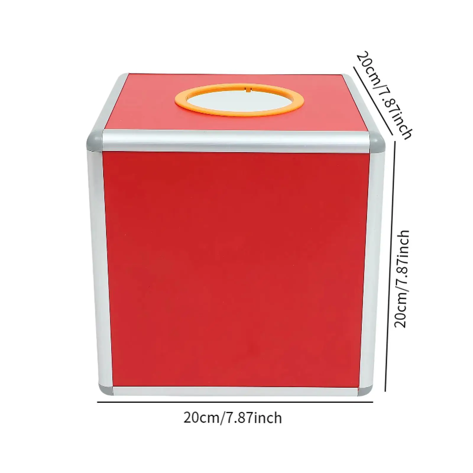 Aluminum Alloy Raffle Drum Ticket Box for Donation Ballot Box Storage Lottery Lucky Box Gifts