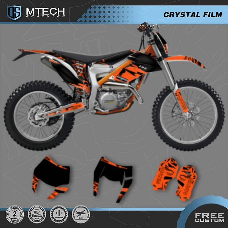 

DSMTECH Custom Full Set Graphics Background Decal Stickers For KTM Freeride 250 300 2012-2017 2018-2020