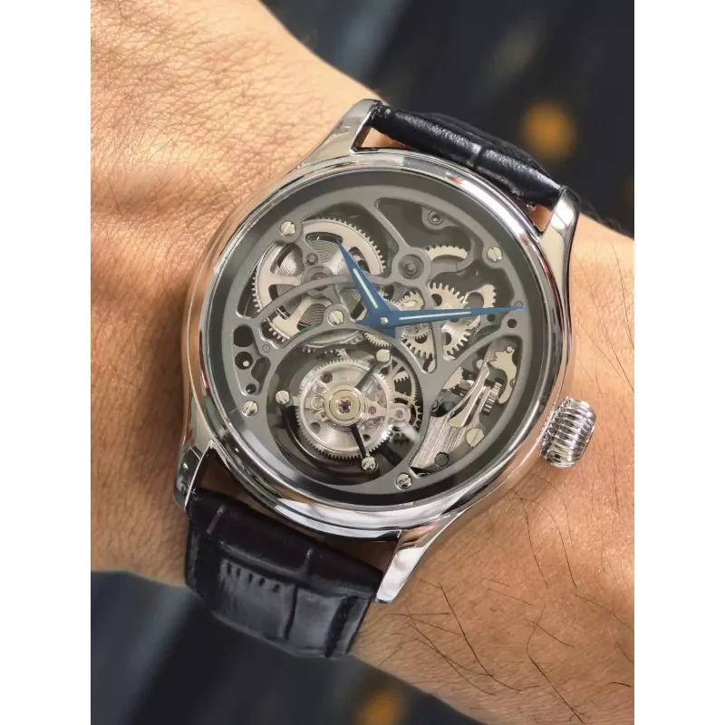 Hollow light luxury business tourbillon manual mechanical watch men