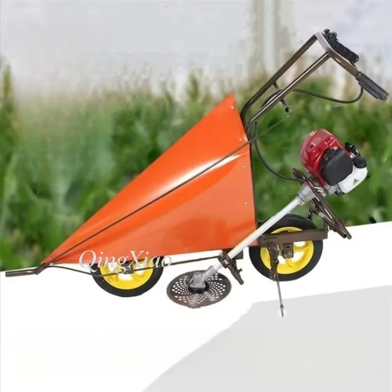 Practical Hand Pulled Harvesting Machine Labor Saving Compact Structure Easy Maneuverability For Farm Agricultural Harvesting