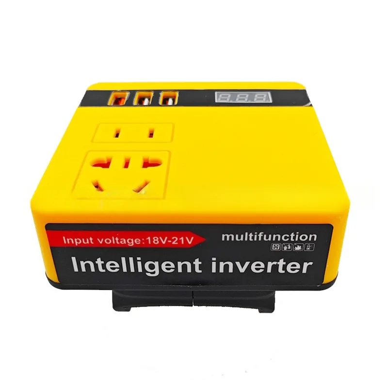 Suitable for Makita Dewei Miwoqi DC18V21V To AC 220V Inverter USB convenient charger 120W Electric Tool Battery Inverter Lithium