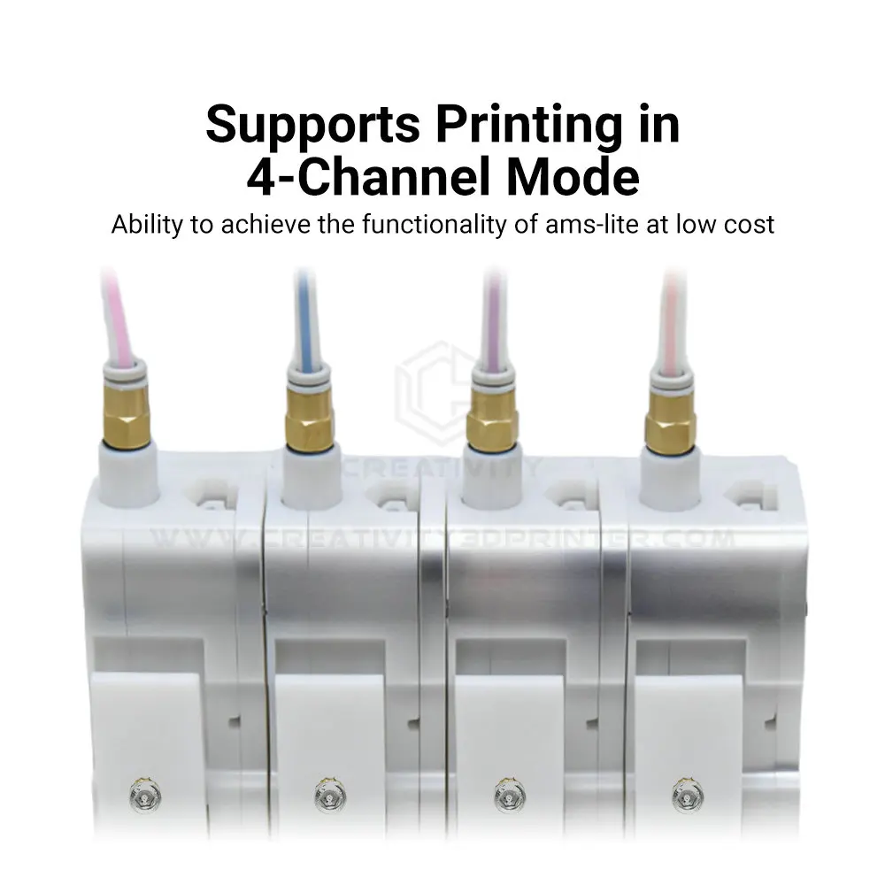 Última unidad agrícola de recarga automática BMCU 370C AMS Lite de 4 canales con Sensor de búfer bidireccional para la serie BambuLab A1/A1 MINI/P1