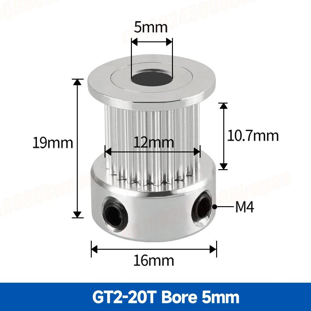 1/5/10 stücke GT2 20 Zähne 16 Zähne Riemenscheiben Bohrung 5mm/6mm/8mm Timing Alumium Pulley Fit Für GT2-6mm Offene Zahnriemen Für 3D Drucker