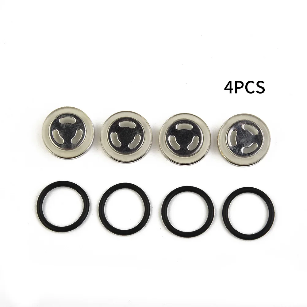 

4pcs Sight Glass+4pcs Rubber Gasket Dia 18mm Motorcycle Bike Brake Master Cylinder Reservoir Sight Glass Len Gasket Universal