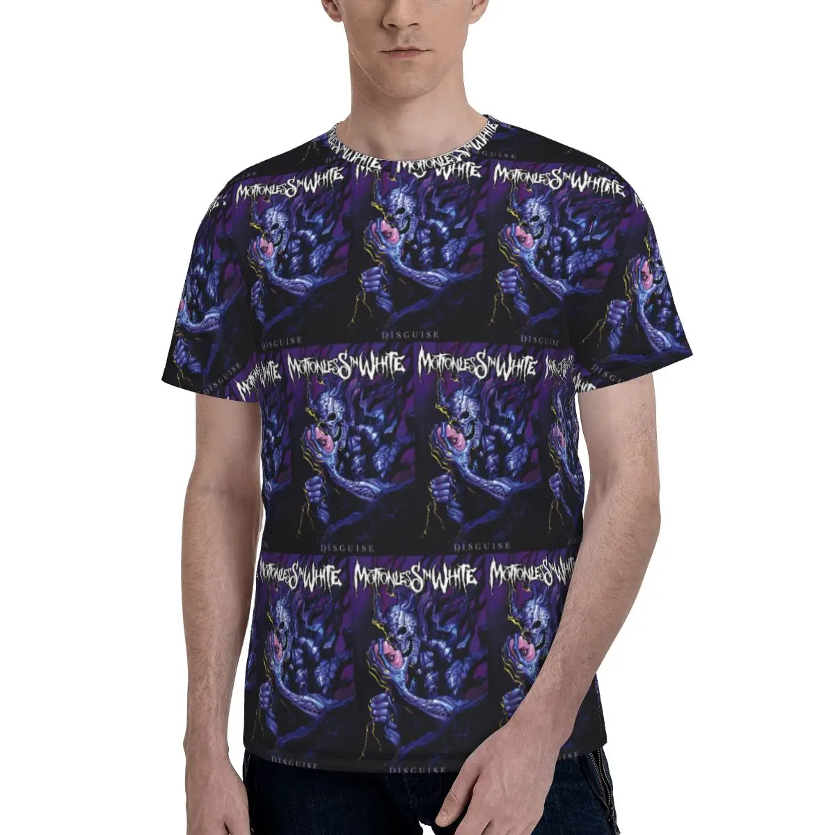 Motionless In White T-Shirt for Men Cotton T Shirts Men's Short Sleeve O-Neck Summer Clothes Tops