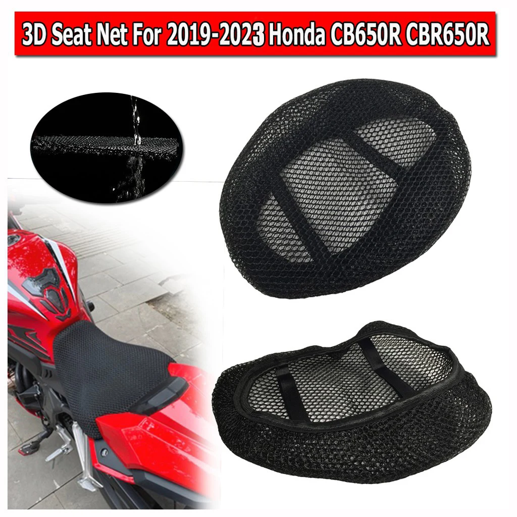 

For Honda CB650R CBR650R Seat Cowl Cushion Cover Net 3D Mesh Protector Motorcycle Accessories CB CBR 650R 2019 2020 2022 2023