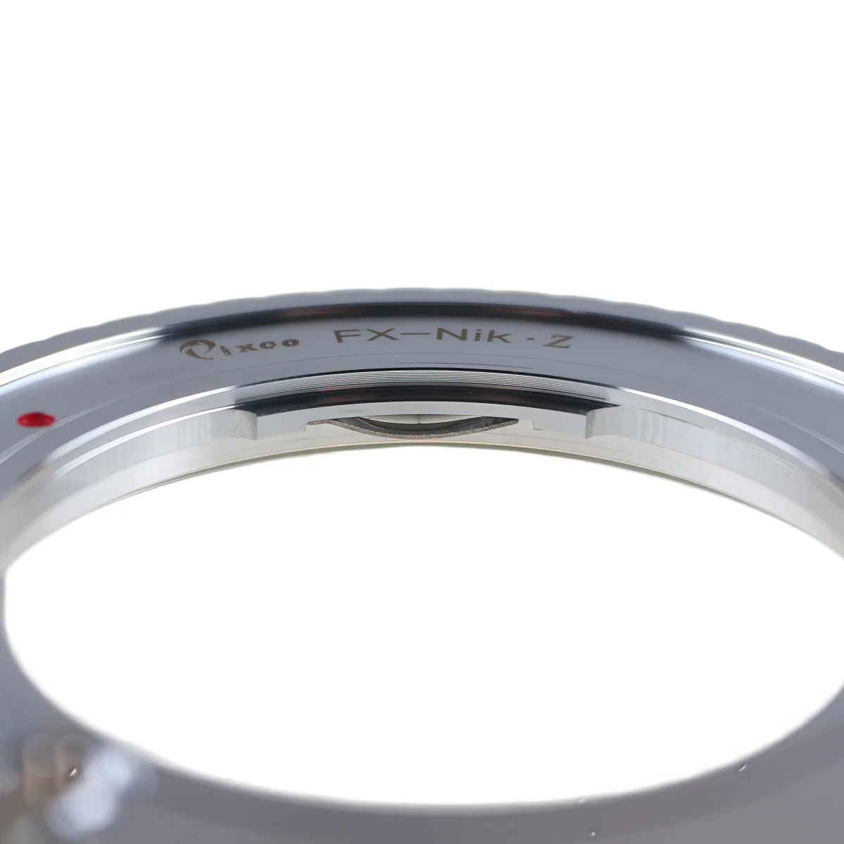 Pixco Mount Adapter Ring for Fujifilm X Mount Lens to Nikon Z Mount Camera Silver with Infinity Focus for Nikon Zf Z6III Z7III