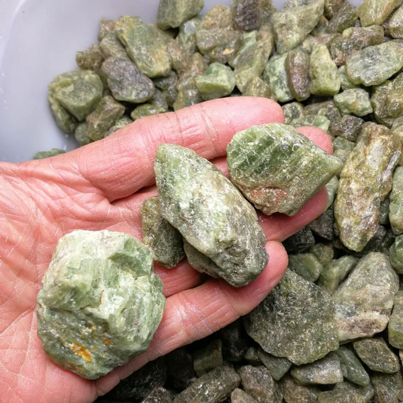 450g Raw Green Apatite Crystal Healing Crystals and Stones 20-40mm Mixed Irregular Semiprecious Gemstone Bulk Lot Making Jewelry image 6