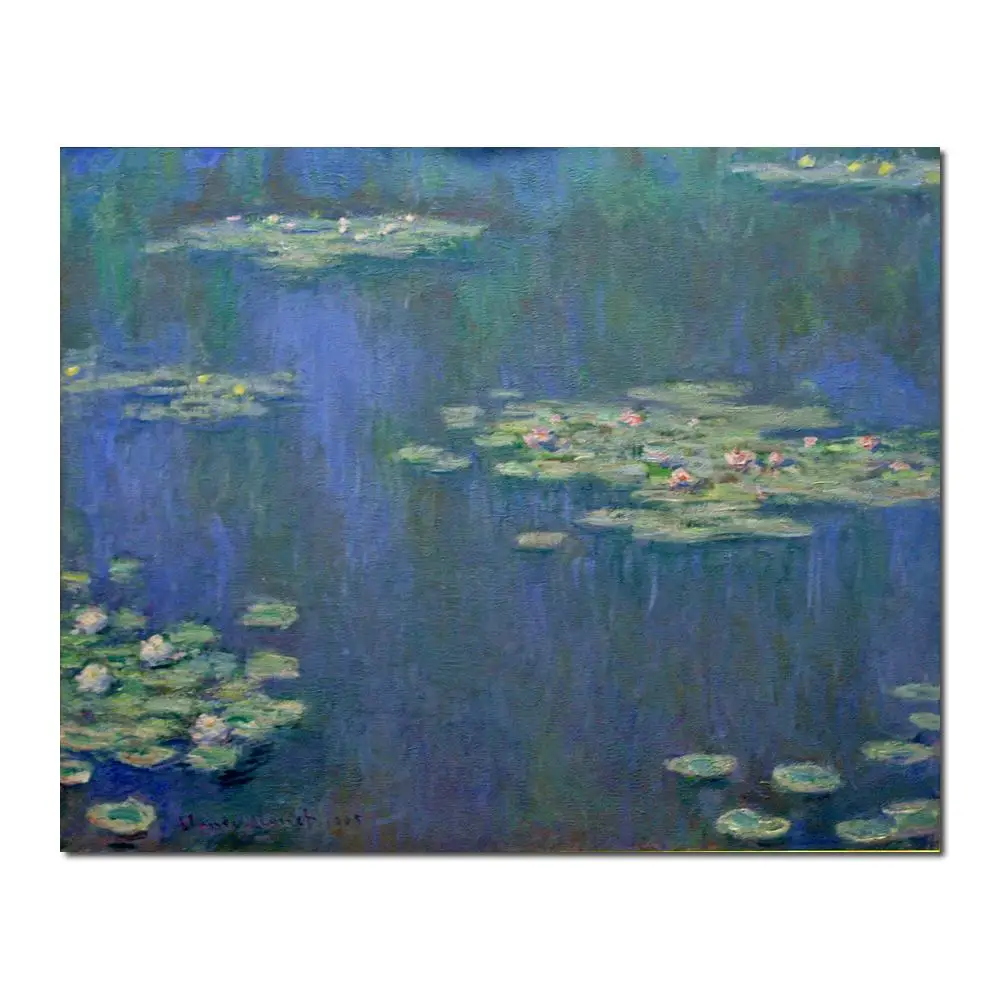 

High quality Claude Monet modern art Water Lilies Oil paintings reproduction hand painted