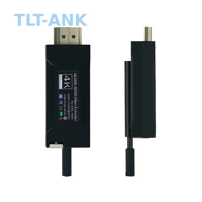 Mini 4K@60Hz HDMI Fiber Optic Extender, Uncompressed Lossless Single Core LC HDMI Transceiver Kit