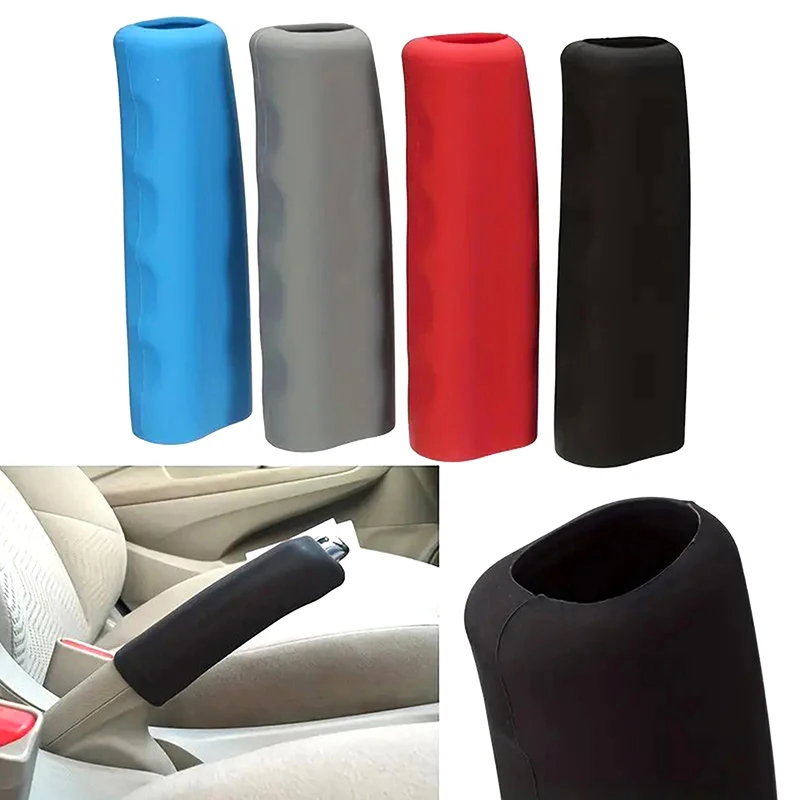 Hand Brake Set Universal Car Handbrake Sleeve Silicone Cover Anti-Skid Auto Parking Brake Car Handbrake Decorative Shell