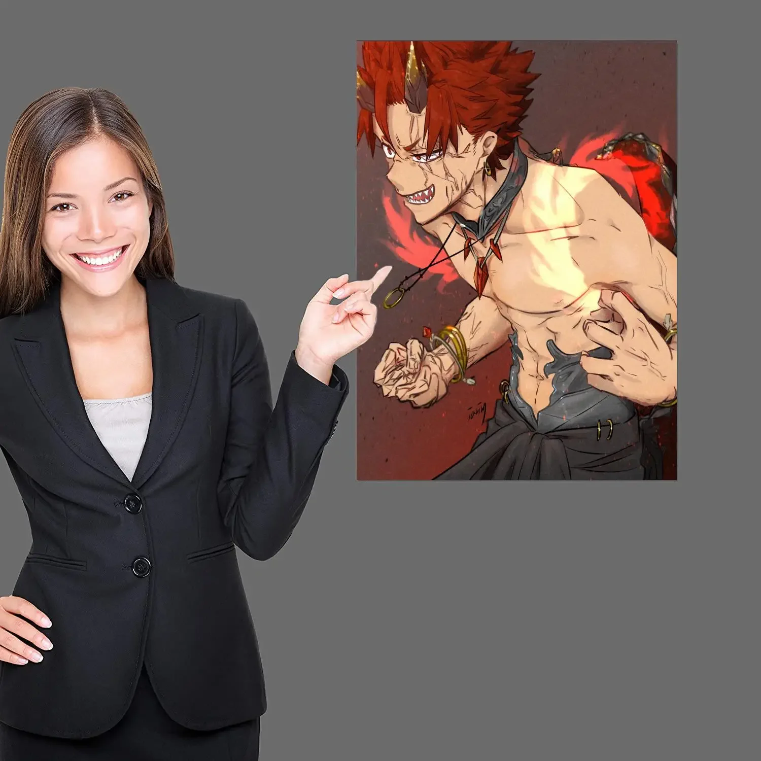 mha kirishima anime Canvas Art Poster and Wall Art Picture Print, Modern Family Bedroom Decor Posters