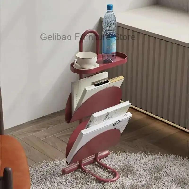 MOMO Sofa Small Side Table Living Room Balcony Coffee Table Magazine Bookcase Bedroom Bedside Shelf Creative Small Table