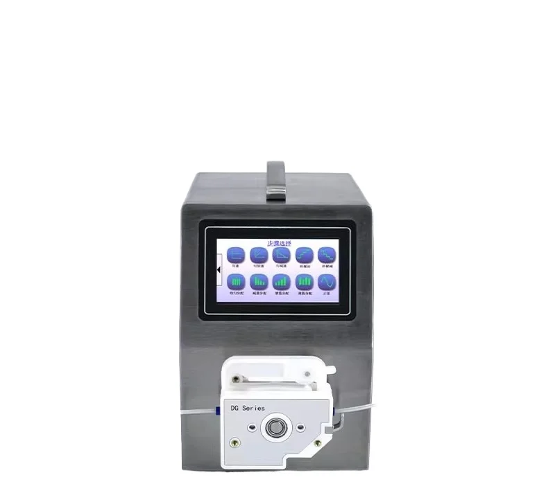 Intelligent programming peristaltic pump experiment complex sinusoidal layer conveying uniform deceleration