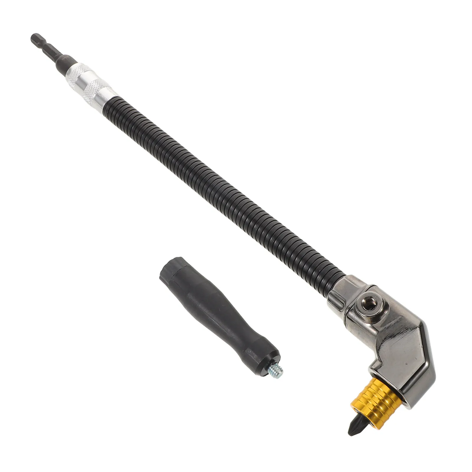 

1Set Electric Drill Corner Adapter High Strength Alloy 90 Degree Right Angle Drill Bit Holder Flexible Shaft Extension Rod