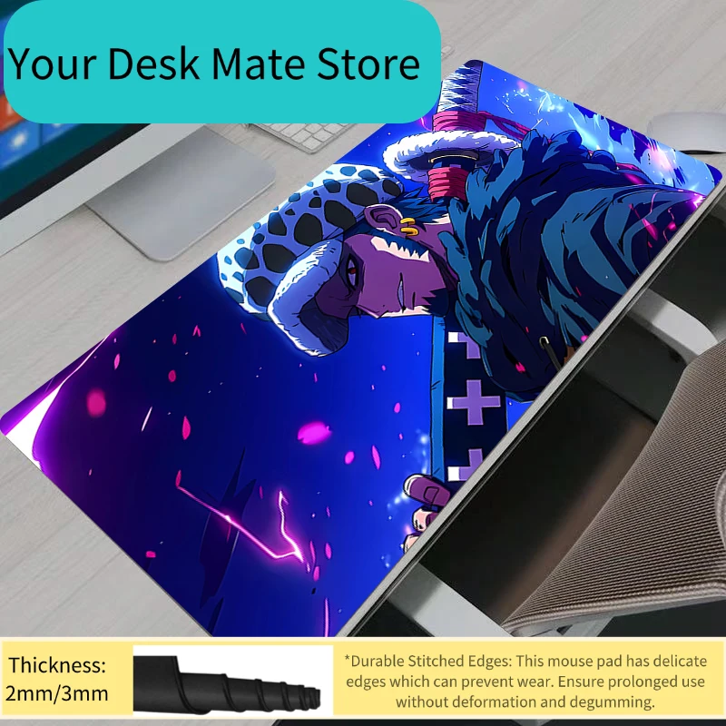 

One Piece Trafalgar Law Large Mouse Pad Gamer Computer Desk Mat Modern Table Keyboard Laptop Carpet XXL Gaming Mousepad