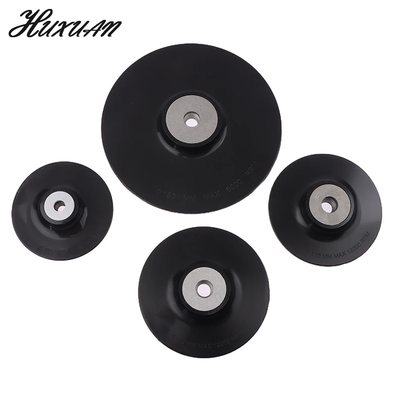 

4-7'' M10/M14 Disc Fiber Backing Pad 12200 RPM Sandpaper Chassis Backing Pad Tool for Angle Grinder Abrasive Tool Accessories