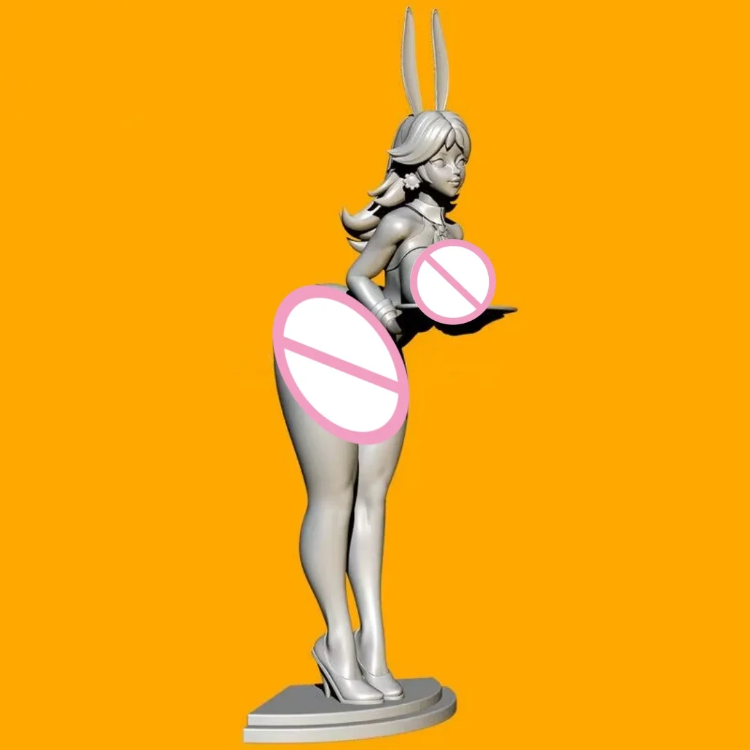 

Tray Rabbit Girl 1/24 Scale Full Resin Figure Model Kit Assemble Miniatures Unassembled Unpainted Collecting Hobby Toys Gifts