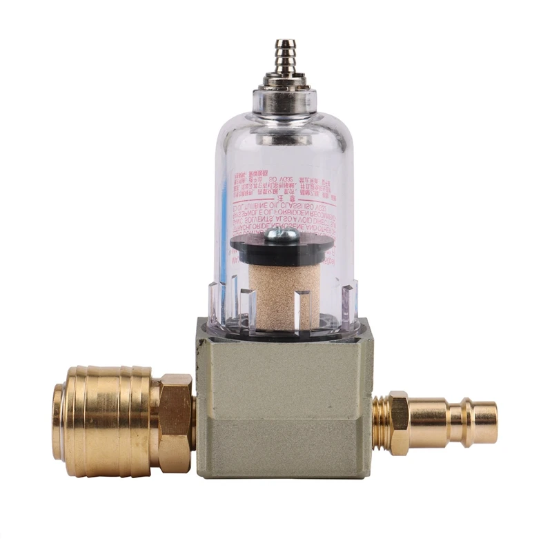 圧縮油水分離フィルター,1/4インチのクイックカップリングを含む耐久性のあるエアフィルター,コンプレッサーツール,1個